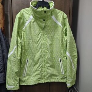 Columbia Women's Bugaboo‎ Parka in Leapfrog/Sea Salt Print Size XL No Hood/Liner